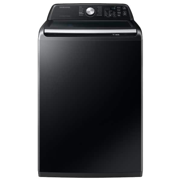 4.7 cu. ft. High-Efficiency Large Capacity Smart Top Load Washer in Brushed Black with Impeller and Active WaterJet