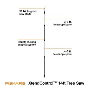 XtendControl 15 in. X1 Saw 14. ft. Interchangeable Tree Pruner