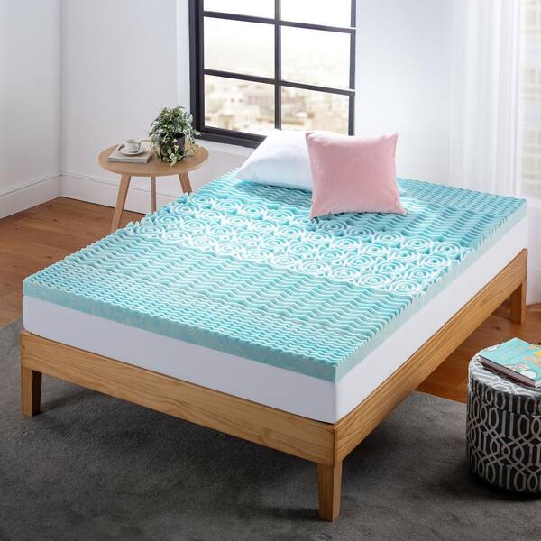 Zinus 7-Zone Cooling Gel 4 in. Queen Memory Foam Mattress Topper  ZU-TGTNM3-04Q - The Home Depot