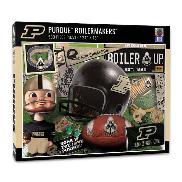 NCAA Purdue Boilermakers Football Retro Series Puzzle (500-Pieces)