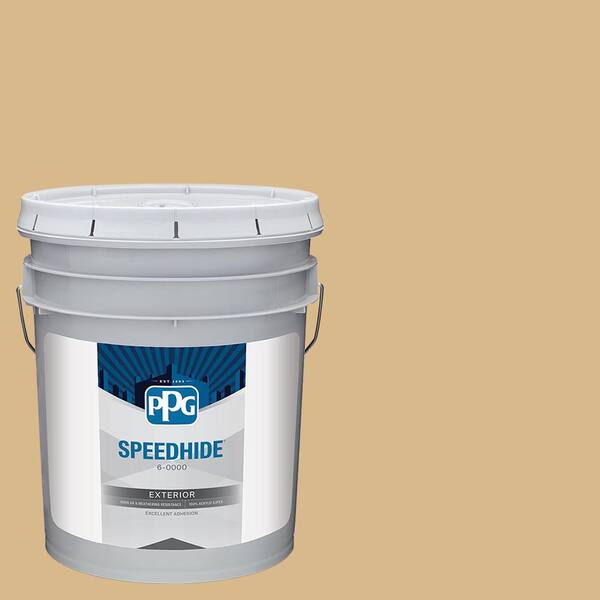 SPEEDHIDE 5 gal. PPG1088-4 Splash of Honey Semi-Gloss Exterior Paint