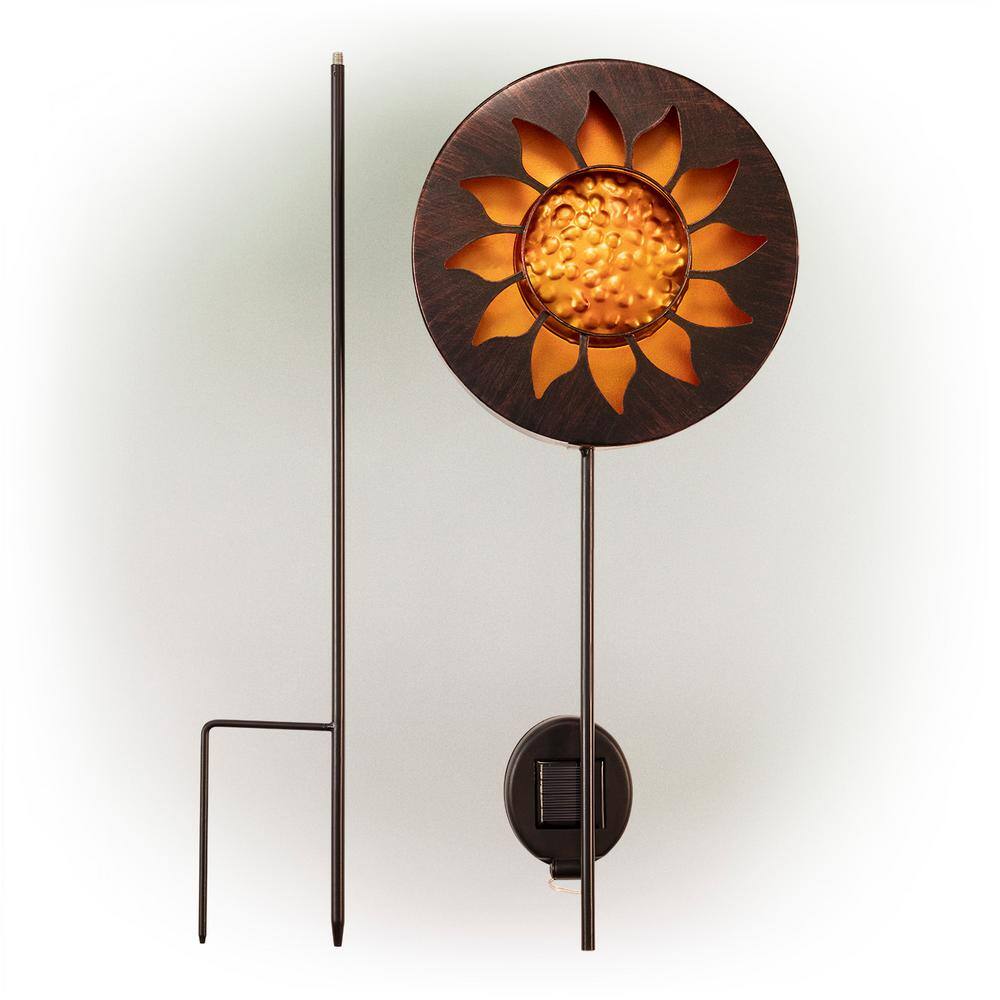 Solar Powered Sunflower Garden Stake with LED Lights