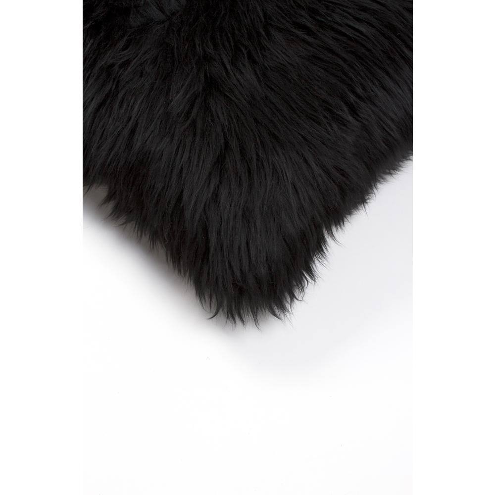 Natural Black Microsuede Square Throw Pillow, 18 x 18 in.