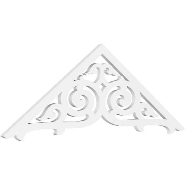 Ekena Millwork Athens 1 in. D x 20 in. W x 60 in. L Signature Urethane Gable Pediment