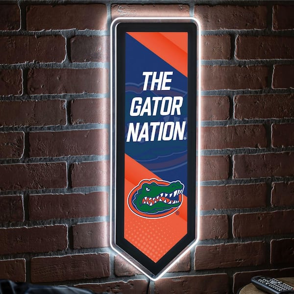 Evergreen University of Florida Pennant 9 in. x 23 in. Plug-in LED Lighted Sign