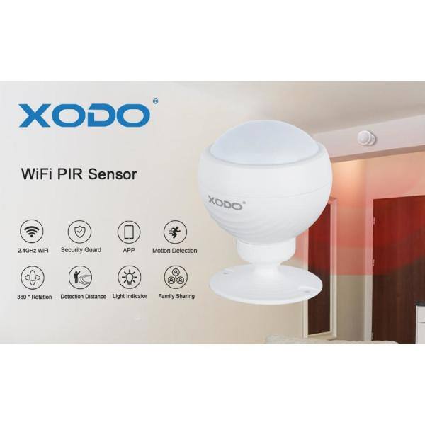 Xodo Wi-Fi Smart Wireless Security Door Sensor Wireless Home Security Sensor Alarm (2-Pack)