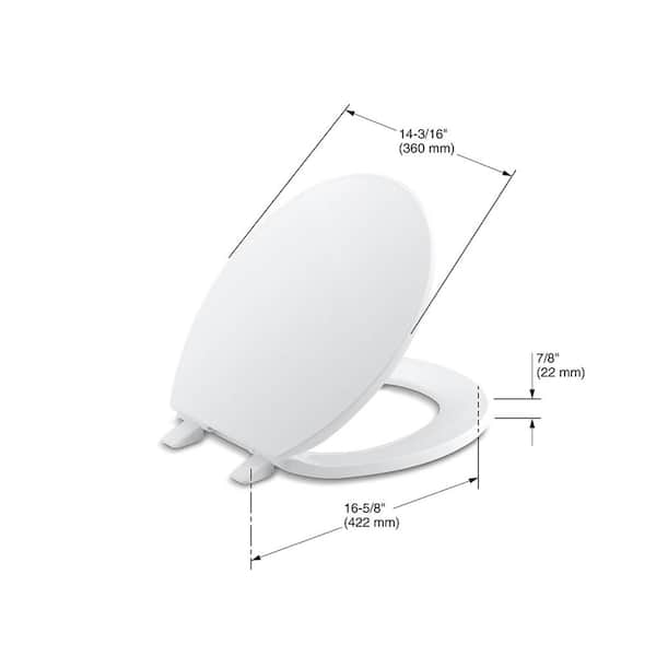 Wellworth Round Closed Front Toilet Seat in White (2-Pack)
