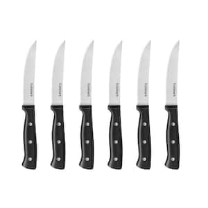 6pc White Triple Rivet Steak Knife Set