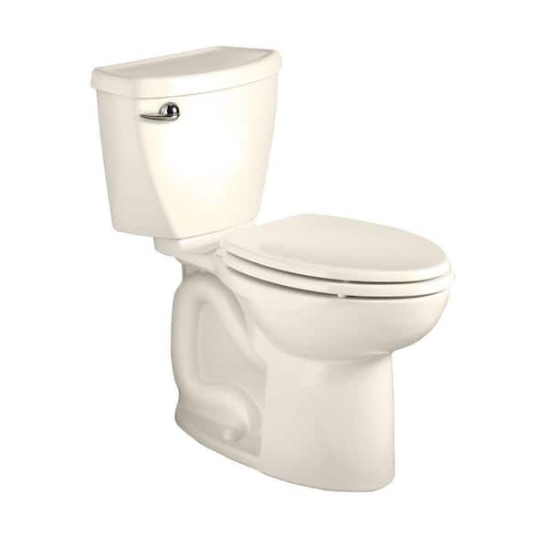 American Standard Cadet 3-Powerwash 2-Piece 1.28 GPF Single Flush High-Efficiency Elongated Toilet in Linen, Seat Not Included