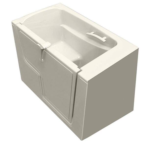 American Standard 4.33 ft. Walk-In Whirlpool and Air Bath Tub with Outward Opening Door in Linen