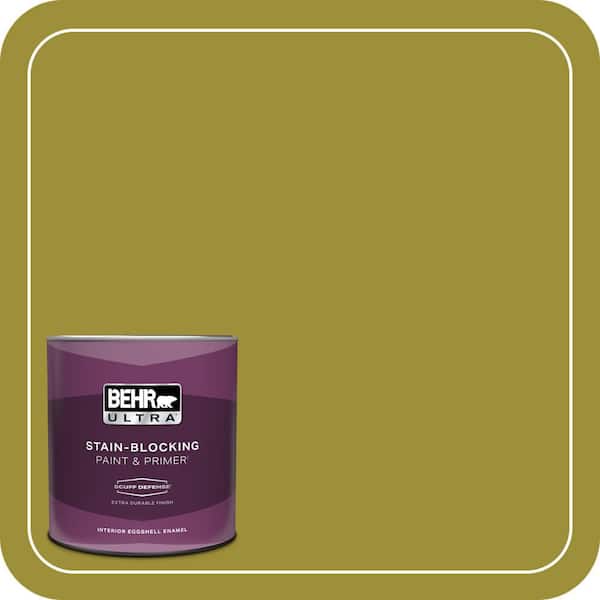 BEHR ULTRA 1 qt. Home Decorators Collection #HDC-MD-20 Banana Leaf Extra Durable Eggshell Enamel Interior Paint & Primer