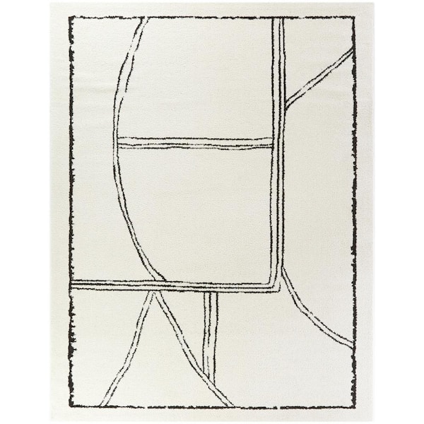 BALTA Webster White 8 ft. x 10 ft. Abstract Modern Area Rug