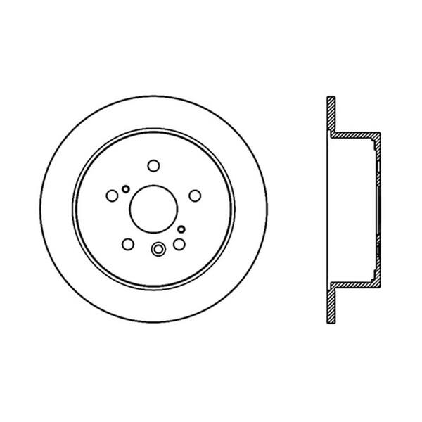 Centric Parts Disc Brake Rotor 2009-2015 Toyota Venza 2.7L 3.5L