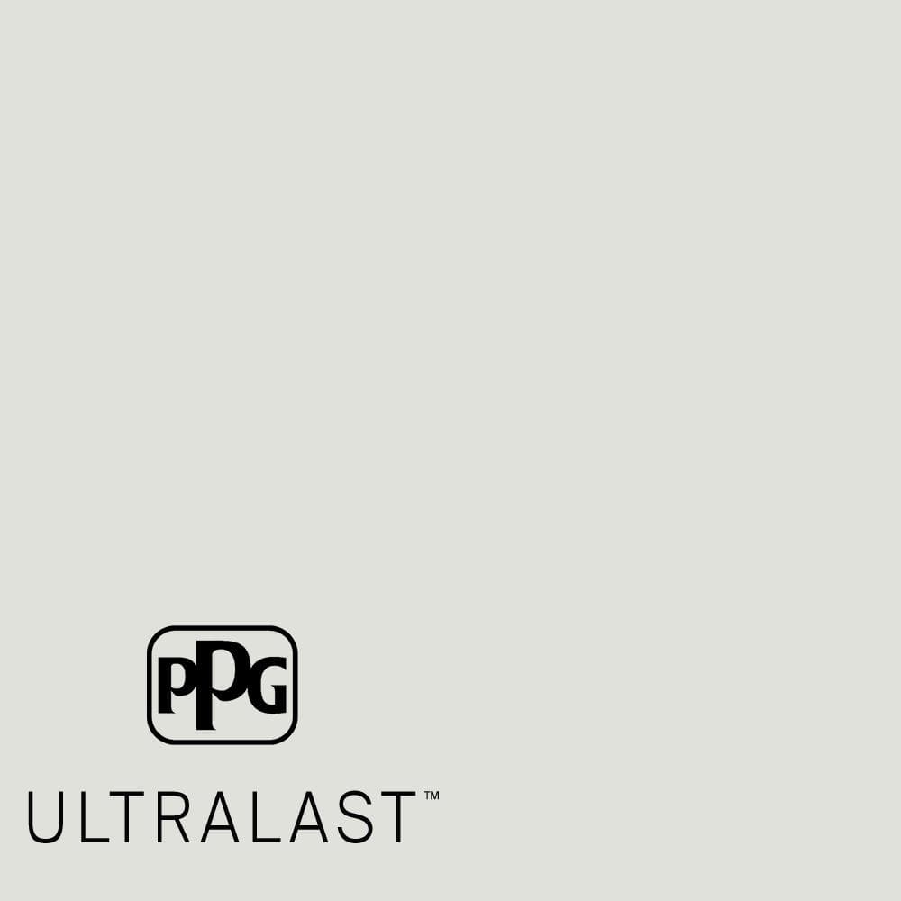 PPG UltraLast 1 gal. PPG1009-1 Tundra Frost Eggshell Interior Paint and ...