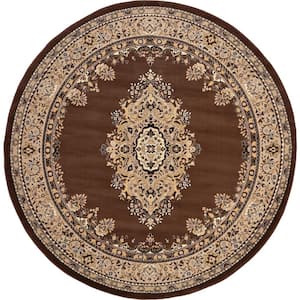 Reza Washington Brown 8' 0 x 8' 0 Round Rug