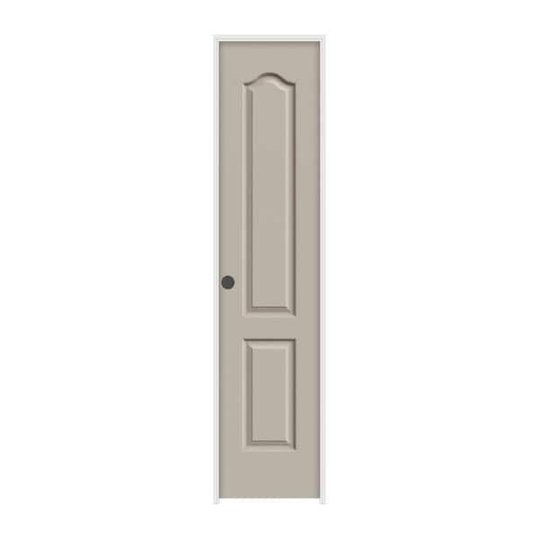 JELD-WEN 18 in. x 80 in. Princeton Desert Sand Painted Right-Hand Smooth Molded Composite Single Prehung Interior Door
