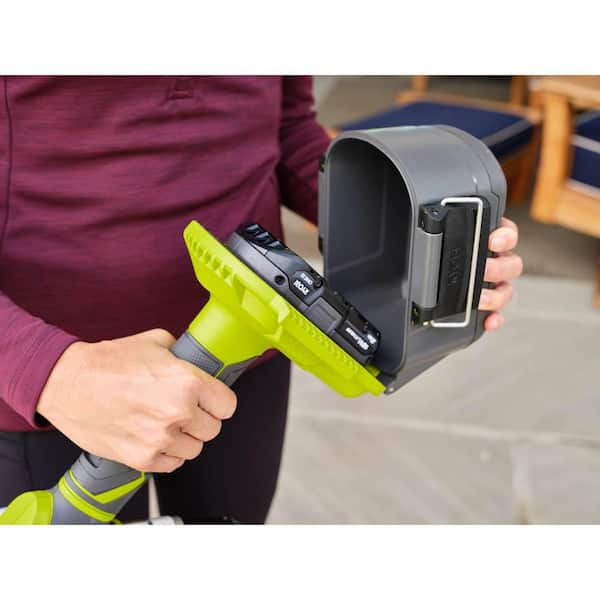 Ryobi One+ 18V Cordless Power Scrubber (Tool Only) with 6 in. 4-Piece Microfiber Cleaning Kit