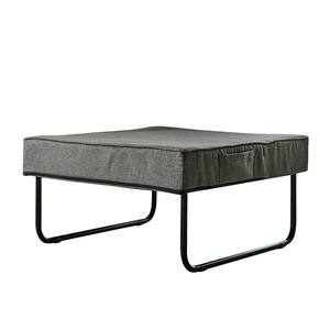 Bake 29 in. Gray Pillow Top Ottoman