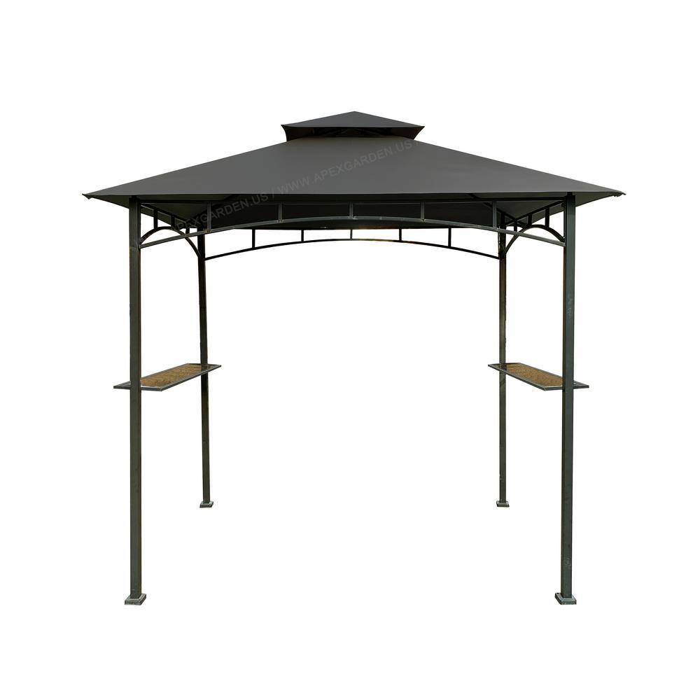 Gray 8' x 5' Bamboo Look Replacement Canopy Top