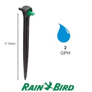 2 GPH Pressure Compensating Drippers/Emitters on a Stake (4-Pack)