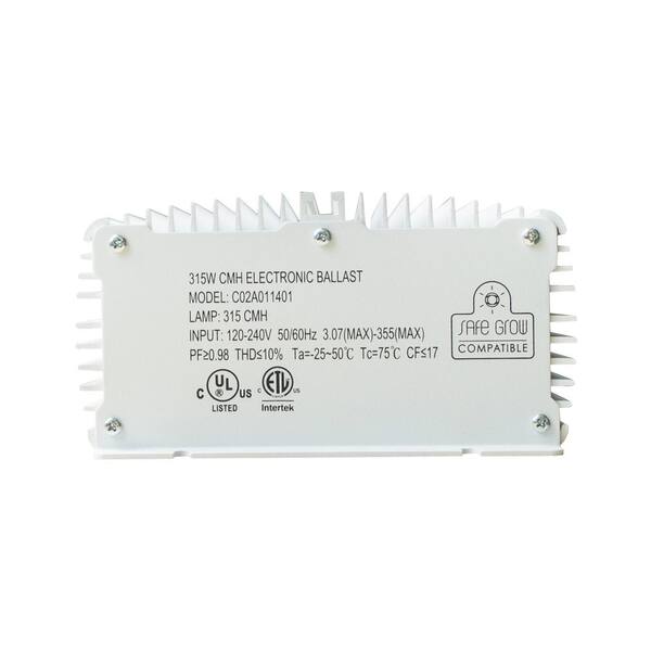 Hydro Crunch 315-Watt CMH Ceramic Metal Halide Ballast Conversion Kit with 3100K Lamp and Socket Adapter KB315-3PC - The Home Depot Hydro Crunch 315-Watt CMH Ceramic Metal Halide Ballast Conversion Kit with 3100K Lamp and Socket Adapter KB315-3PC - The Home Depot