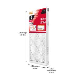 12 in. x 30 in. x 1 in. Allergen Plus Pleated Air Filter FPR 7 (2-Pack)