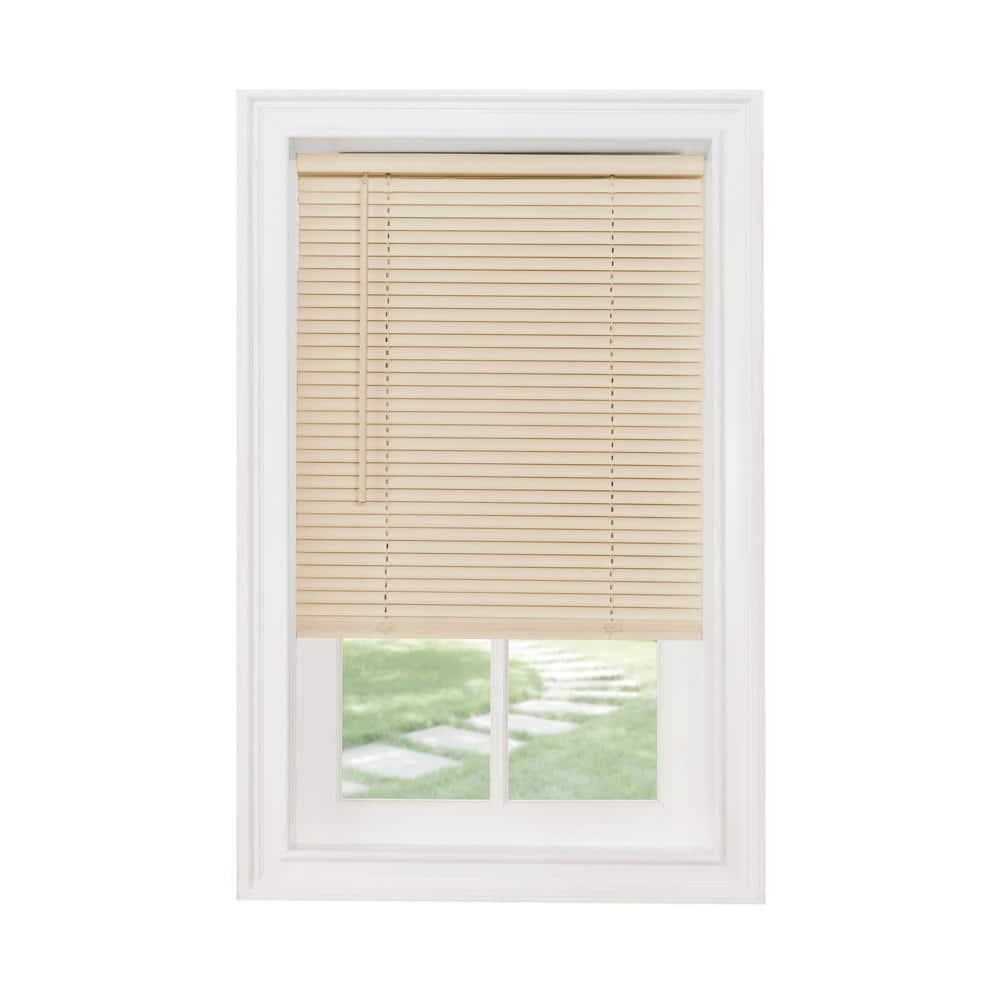 ACHIM GII Morningstar Cordless Light Filtering Vinyl Mini Blind With 1   Alabaster Achim Vinyl Mini Blinds Msg2284al6 64 1000 