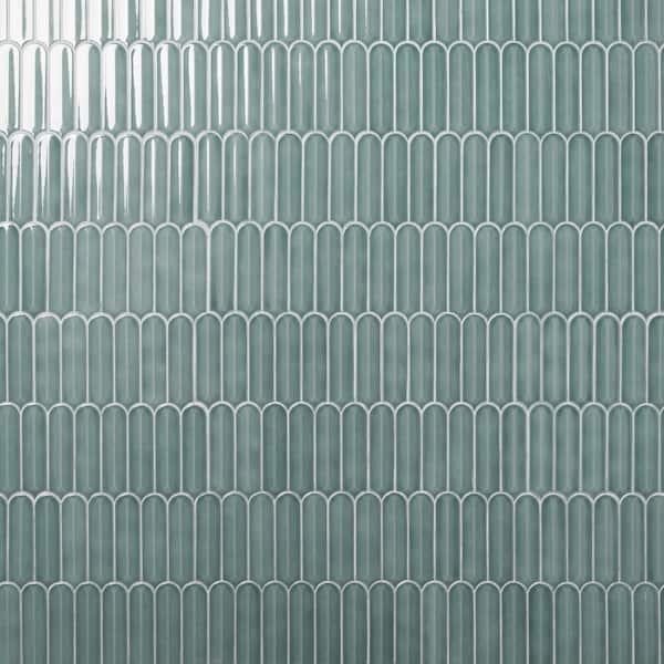 Ivy Hill Tile Medley Feather Marine Blue 11.41 in. x 12.87