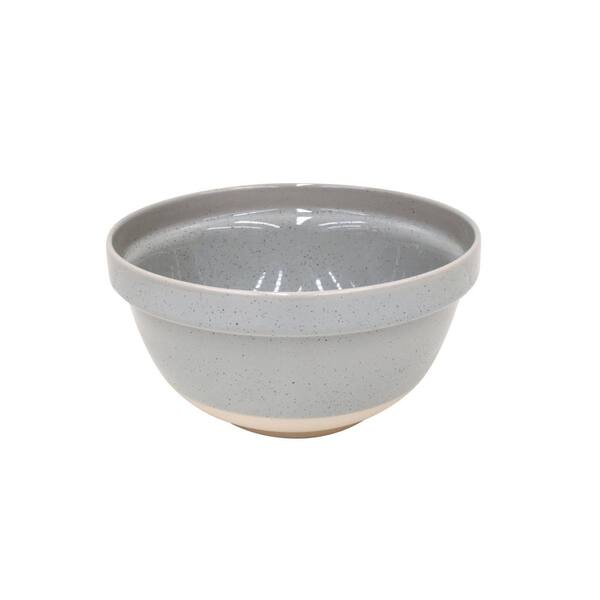 CASAFINA Fattoria 9.25 in. 96 fl. oz. Grey Ceramic Stoneware Serving Bowl
