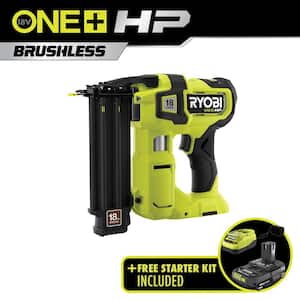 ONE+ HP 18V 18-Gauge Brushless Cordless AirStrike Brad Nailer with 2.0 Ah Battery and Charger