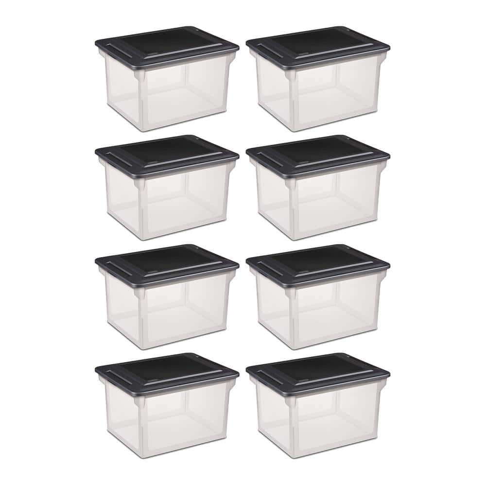 Versatile Clear Organizing Storage File Box with Lid (8-Pack) price history on PriceWatchPro