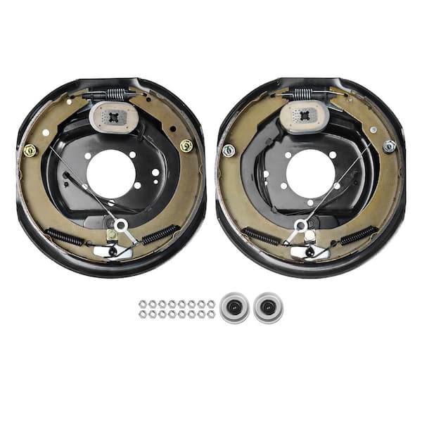 SKYSHALO Electric Trailer Brake Assembly, 12 in. x 2 in., 1 Pair Self-Adjusting Electric Brakes Kit for 7000 lbs. Axle