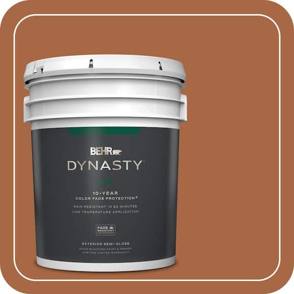BEHR DYNASTY 5 gal. #PPU3-16 Maple Glaze Semi-Gloss Exterior Stain-Blocking Paint & Primer