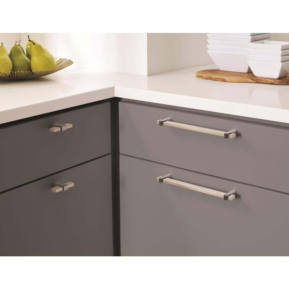 Mulino 2-3/8 inch Silver Champagne and Black Nickel T-Handle Knob