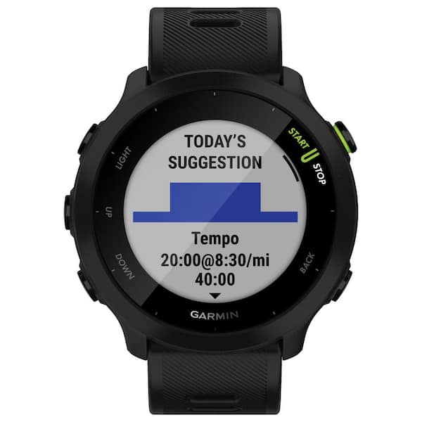 Garmin Forerunner 55 Running Watch 1.7 x. 46 in. Black 010-02562