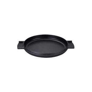 ALUMINUM ROUND PIZZA PAN WITH WOOD MOULDING HANDLE 9.5 inch