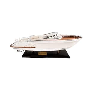 Wood Yacht Model Sculpture