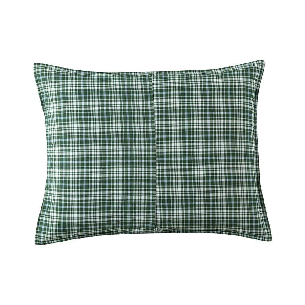 Bramble Floral Green Cotton King Duvet Cover Set