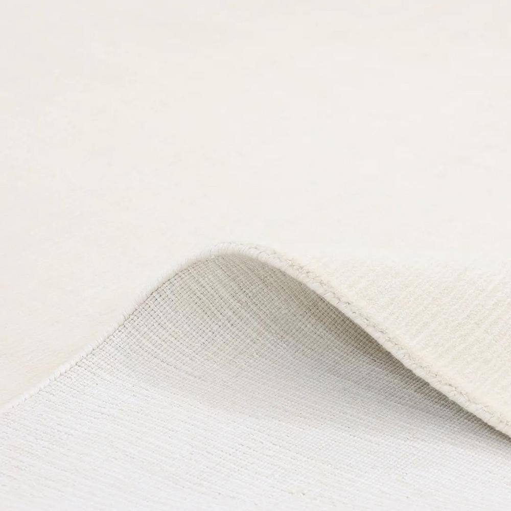Ivory Elegance 8' x 10' Handmade Wool-Viscose Stripe Area Rug