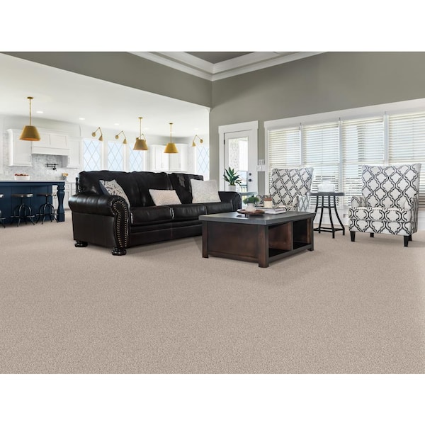 Columbus I - Daytona Sand - Beige 56.2 oz. SD Polyester Texture Carpet - Installation Required