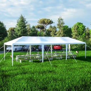 30 ft. x 10 ft. Wedding Party Canopy Tent Outdoor Gazebo with 8 Removable Sidewalls