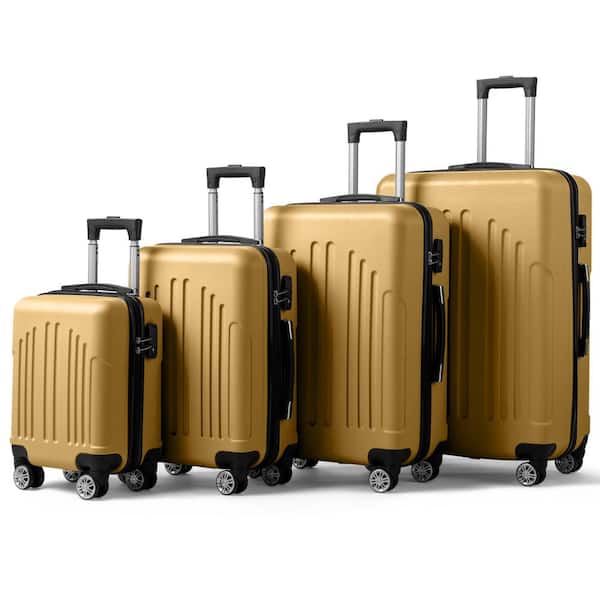Karl home Nested Hardside Luggage Set in Yellow, 3 Piece
