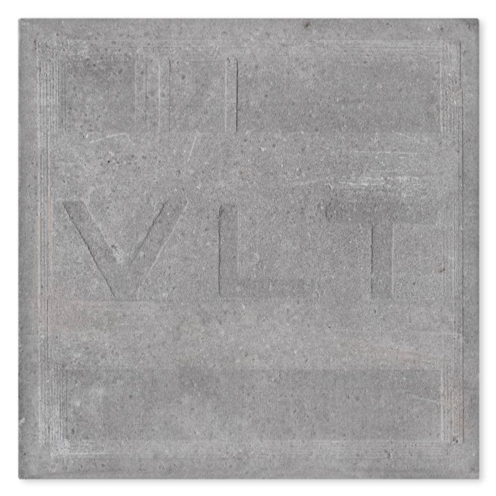 Polaris 8x8 Blue and White Cement Patterned Tile