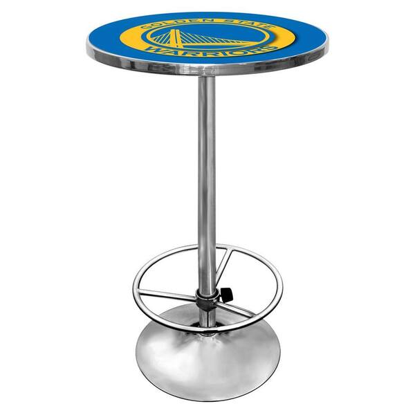 Trademark NBA Golden State Warriors Chrome Pub/Bar Table