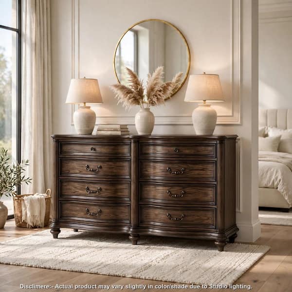 brown wide dresser Benjara Deborah 68 Inch Dresser, 8 Drawers, Knobs and Drop Handles, Wood tall prom dresses Lilly Trending Color:Celdon Crafted of richly grained