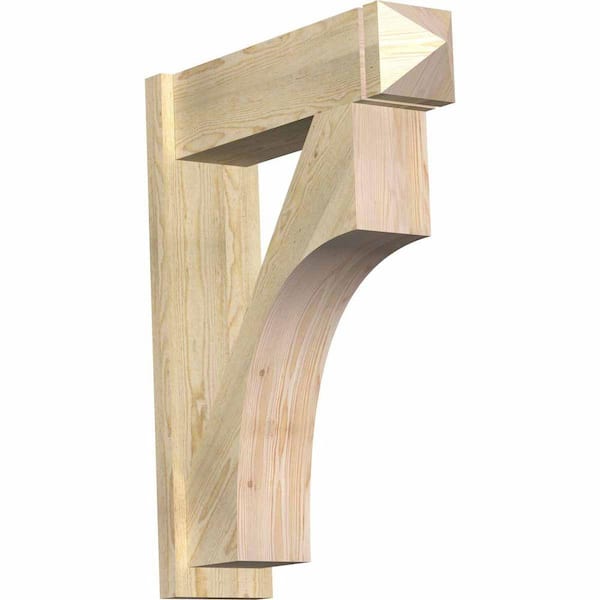 Ekena Millwork 8 in. x 36 in. x 28 in. Westlake Arts and Crafts Rough Sawn Douglas Fir Outlooker