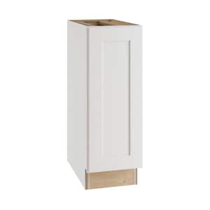Newport Pacific White Plywood Shaker Assembled Base Kitchen Cabinet FH Soft Close Right 9 in W x 24 in D x 34.5 in H