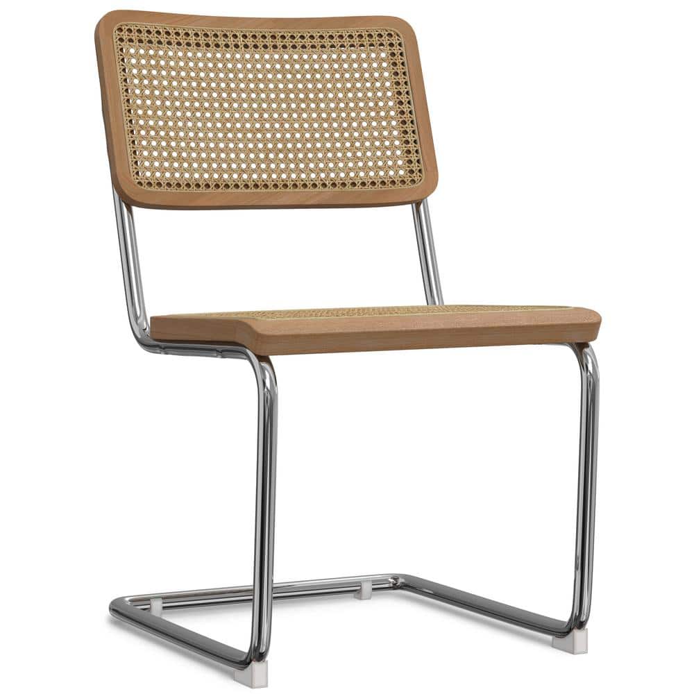 Madalyn High Back Brown Rattan and Cane Side Chair Set