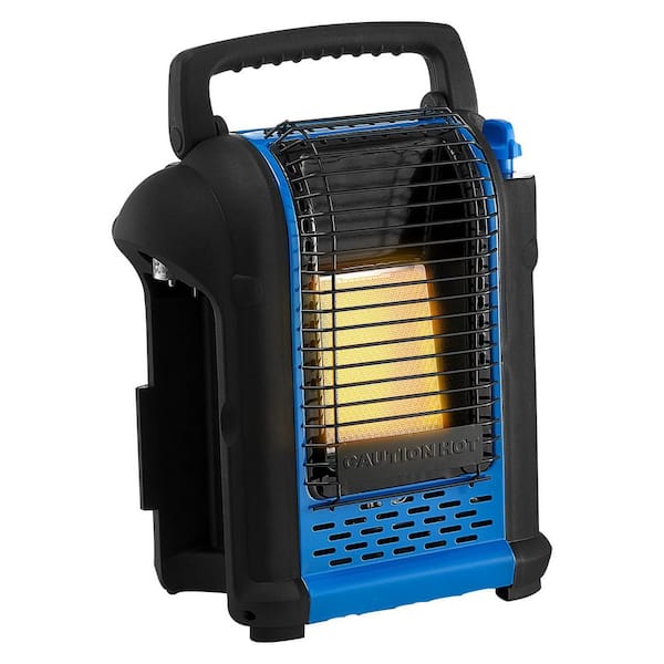 9000BTU Propane Radiant Heater with Stepless Temp Control and Tip-Over Protection for RV Garage Outdoor Use