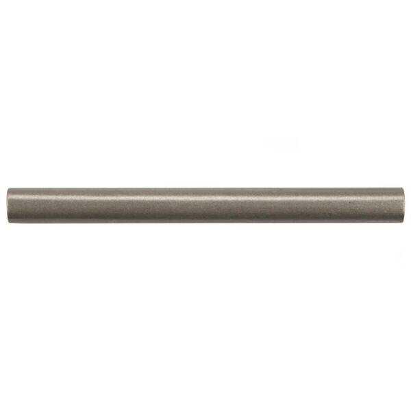 Merola Tile Contempo Brushed Nickel Pencil 5/8 in. x 6 in. Mixed Material Wall Trim Tile